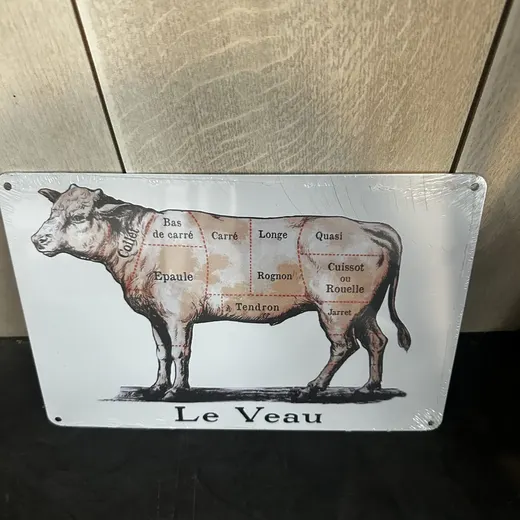 PLAQUE DECORATIVE LE VEAU
