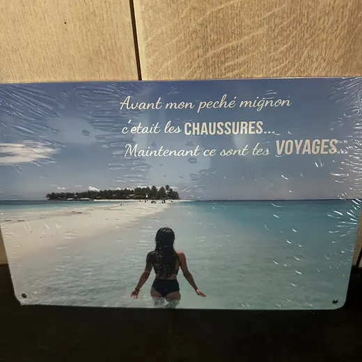 PLAQUE DECORATIVE VACANCE