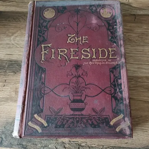 Livre The Fireside édition de 1885 en anglais