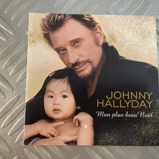 Single johnny Hallyday mon plus beau Noël