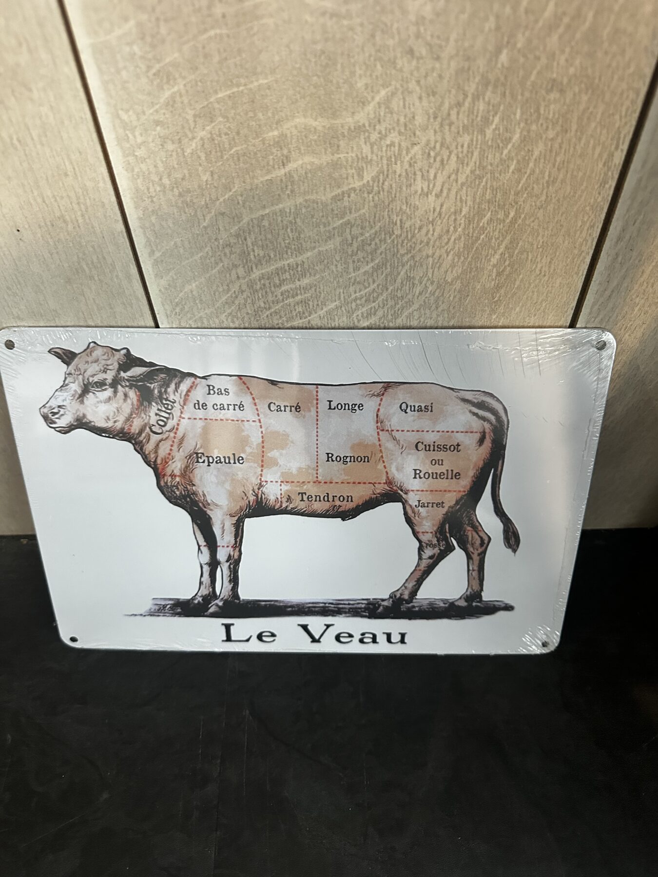 PLAQUE DECORATIVE LE VEAU