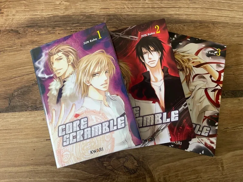 Lot des 3 premiers tomes de core scramble