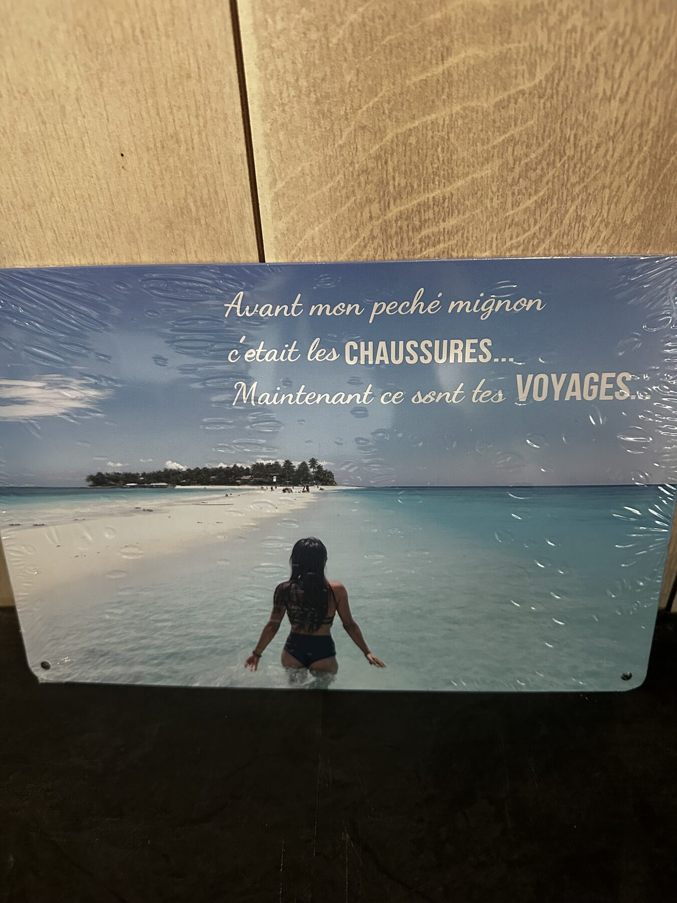 PLAQUE DECORATIVE VACANCE