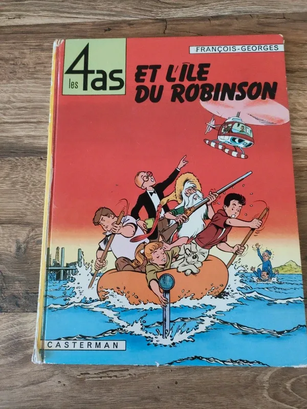 BD les 4 as et l'île du robinson