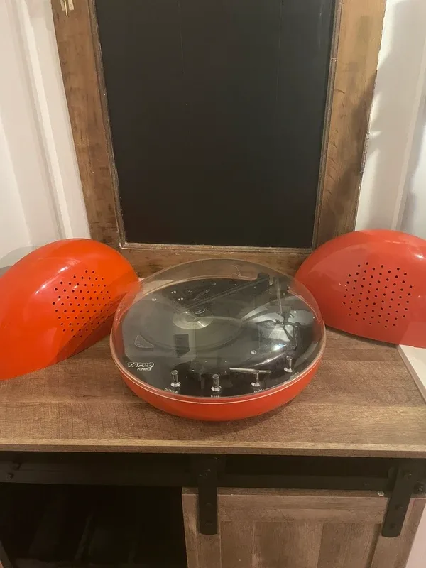 Tourne disque tappo kontact rouge