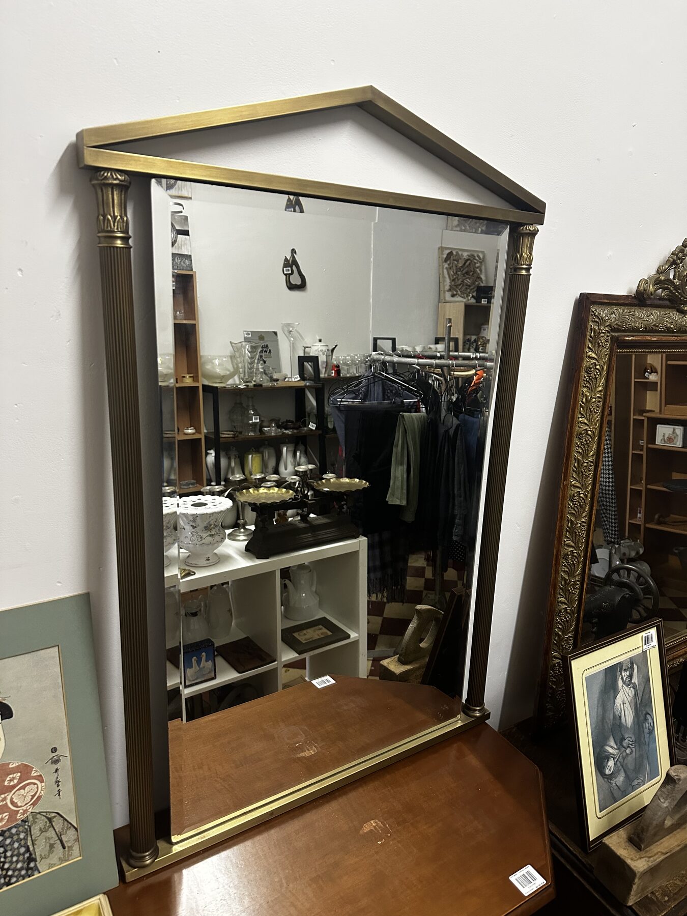 MIROIR STYLE NEO-CLASSIQUE EN METAL