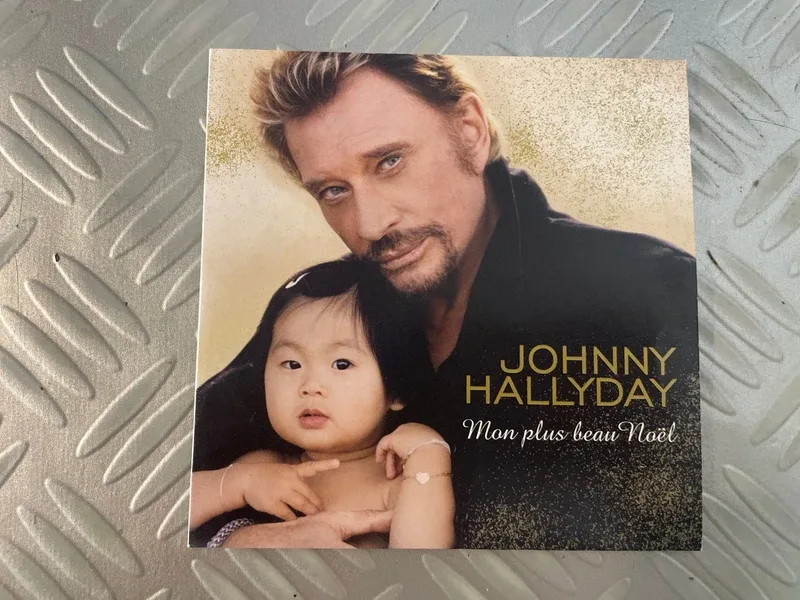 Single johnny Hallyday mon plus beau Noël