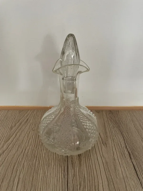 Huilier en verre vintage