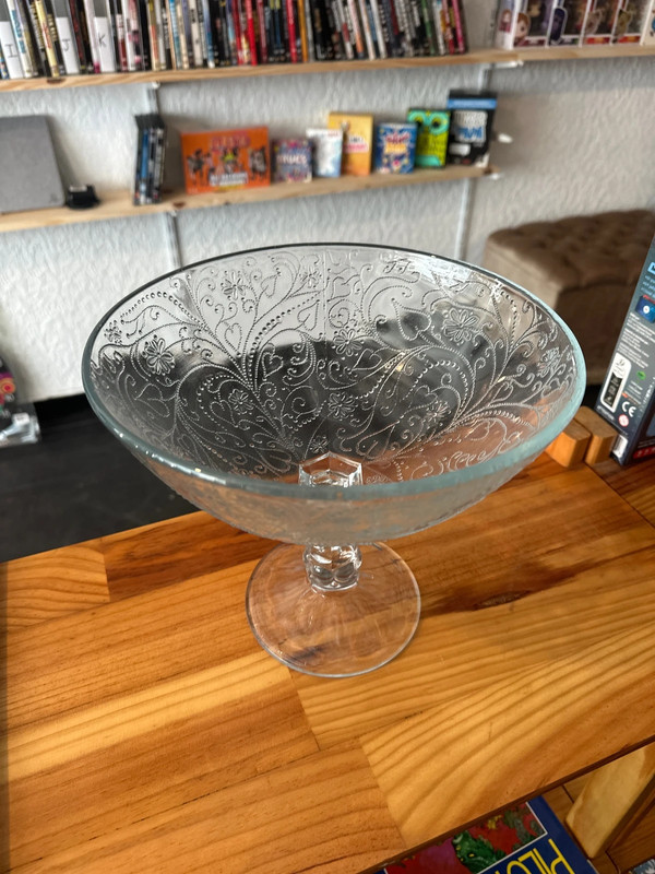 Coupe à fruit en verre