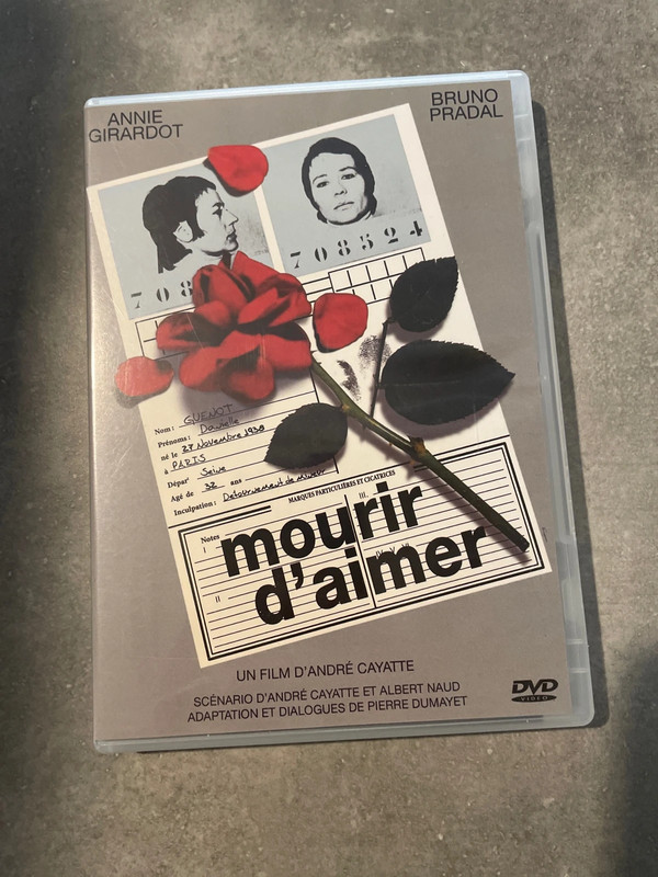 Mourir d’aimer dvd