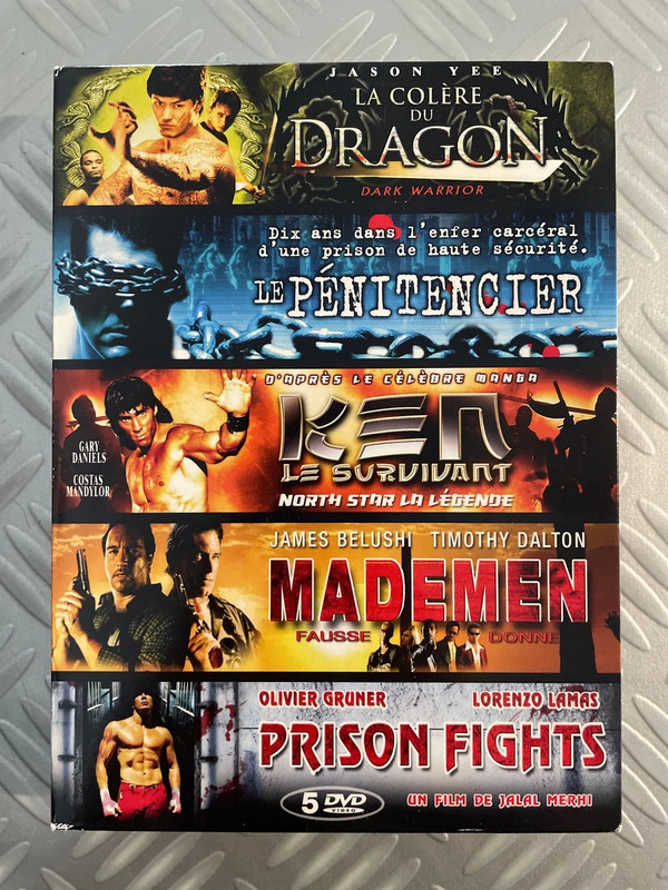 Coffret 5 film d’action dvd