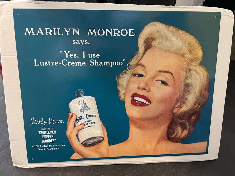 Plaque métallique Marilyn Monroe